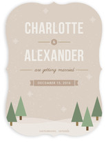 Winter Wonderland Save the Date Cards