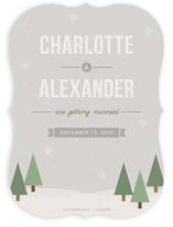 Winter Wonderland Save the Date Cards