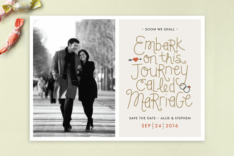 On This Journey Save the Date Cards