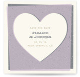 Overlapping Hearts Save the Date Cards