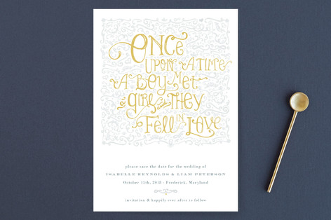 Once Upon Save the Date Cards