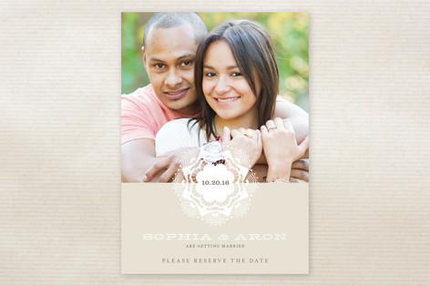 Grand Lace Save the Date Cards