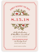 Harvest Floral Save the Date Cards