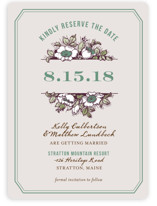Harvest Floral Save the Date Cards