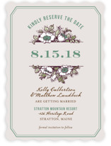 Harvest Floral Save the Date Cards