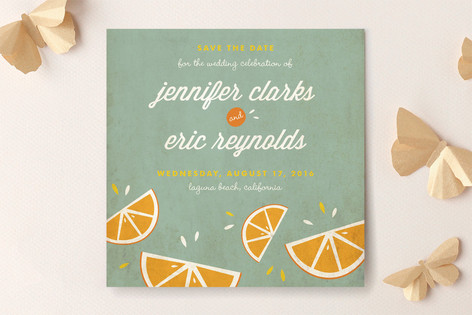 Citrus Lovin' Save the Date Cards
