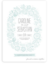 Vintage Wreath Save the Date Cards