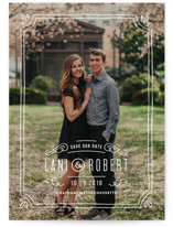 Hand-Drawn Frame Save the Date Cards