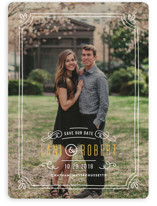 Hand-Drawn Frame Save the Date Cards