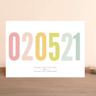 Ice Cream Parlour Pastels Save the Date Cards Ice Cream Parlour Pastels Save the Date Cards