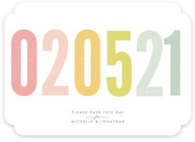 Ice Cream Parlour Pastels Save the Date Cards