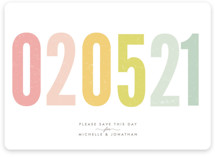 Ice Cream Parlour Pastels Save the Date Cards