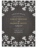 Hand-Drawn Flowers Save the Date Cards