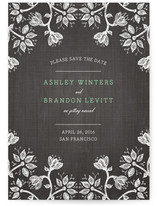Hand-Drawn Flowers Save the Date Cards