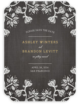 Hand-Drawn Flowers Save the Date Cards