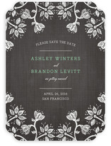 Hand-Drawn Flowers Save the Date Cards