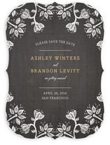 Hand-Drawn Flowers Save the Date Cards