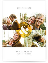 Ampersand Monogram Save the Date Cards