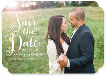 Charmed Calligraphy Save the Date Cards