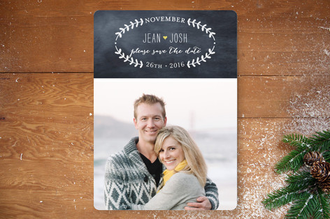 Oval Love Save the Date Cards