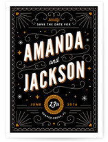 Deco Date Save the Date Cards