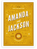 Deco Date Save the Date Cards
