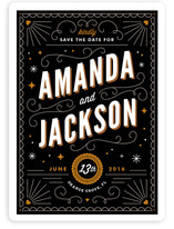 Deco Date Save the Date Cards