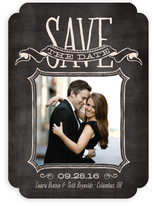 Chalked Save the Date Cards
