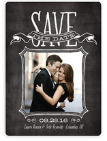 Chalked Save the Date Cards