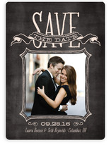 Chalked Save the Date Cards