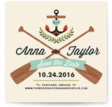 Campy Nautical Love Save the Date Cards