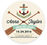 Campy Nautical Love Save the Date Cards