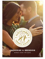 Sealed with a Kiss Save the Date Cards