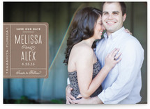 Book Plate Save the Date Cards