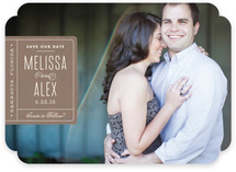 Book Plate Save the Date Cards