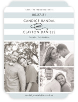 Striped Gallery Save the Date Cards
