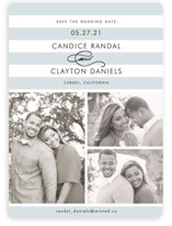Striped Gallery Save the Date Cards