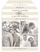 Striped Gallery Save the Date Cards