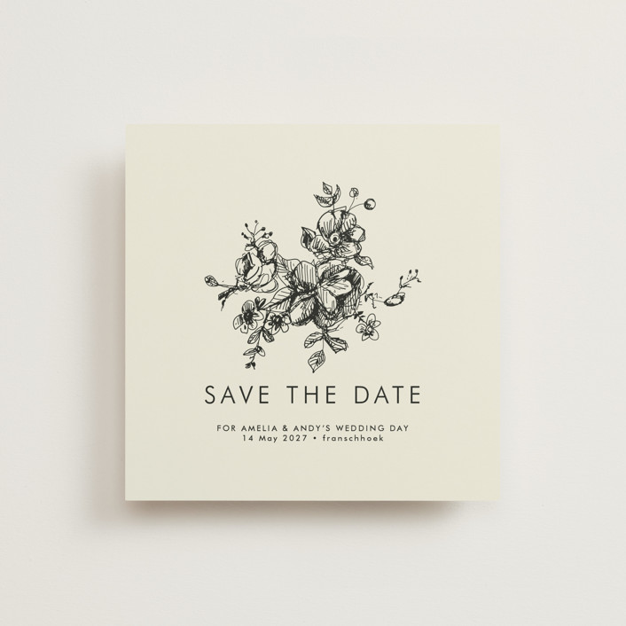 Elegance Illustrated Save the Date Cards