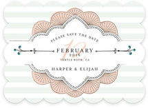 Striped Sweet Nothings Save the Date Cards