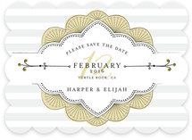 Striped Sweet Nothings Save the Date Cards