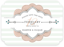 Striped Sweet Nothings Save the Date Cards