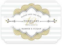 Striped Sweet Nothings Save the Date Cards