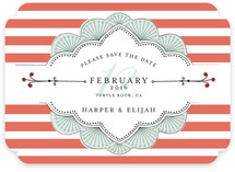Striped Sweet Nothings Save the Date Cards
