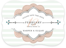 Striped Sweet Nothings Save the Date Cards