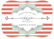 Striped Sweet Nothings Save the Date Cards