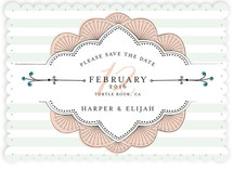 Striped Sweet Nothings Save the Date Cards