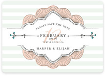 Striped Sweet Nothings Save the Date Cards