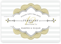 Striped Sweet Nothings Save the Date Cards