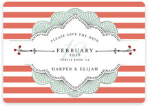 Striped Sweet Nothings Save the Date Cards